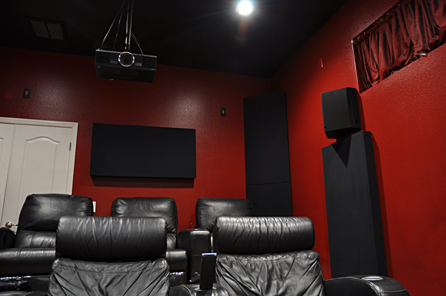 Finally Installed My Acoustic Panels Home Theater The Klipsch Audio